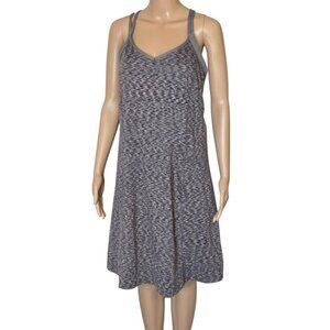The North Face Tank Dress Women's Strappy Shelf Bra heathered gray size L